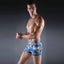 Men's Boxer Print Swim Shorts