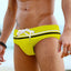 Men's White Triangle Nylon Skinny Swim Shorts