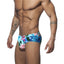 Printed swim trunks low waist sexy cup men's shorts