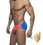 New men's star print color matching triangle swim trunks increase cup sexy close triangle bikini swim trunks