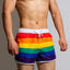Rainbow Swimwear Men Swim Shorts Beach Swimming Trunks