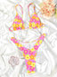 Sexy Bikini Floral Print Swimwear String Bikini Set Push up Swimsuit 2024 Bikinis Women Biquini Beach Bathing Suit Women