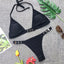 Swimwear Adjust Swimming Suit for Women Bikinis Sexy Solid Swimsuit Female Black Thong Bikini Set Brazilian Bathing Suits