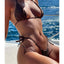 Sexy Bikini Solid Swimsuit Tanga Biquini Micro Bikini Set Hollow Out Swimwear Bathing Suit Women Thong Bikinis Swimsuit Women
