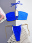 Bikini Solid Color Women's Split Swimsuit