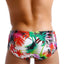 Men's Tropical Coconut Color Splatter Print Swim Shorts