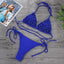 Sexy Bikinis 2021 New 3D Flower Swimwear Solid Bikini Bandage Swimsuit Thong Bikini Set Female Bathers Wear Push up Micro Bikini